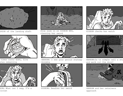 Gideon the Ninth storyboards - Chapter 2