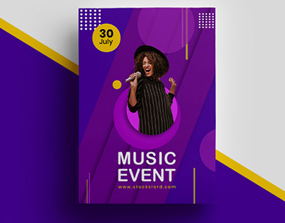 Music Event Customizable Poster Design Template