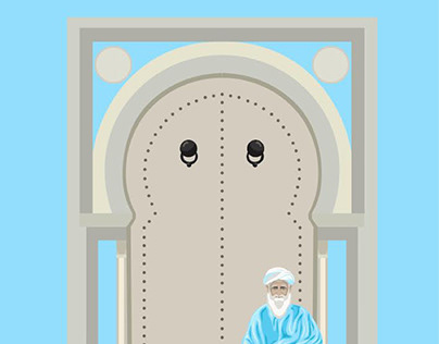 Old man and the door
