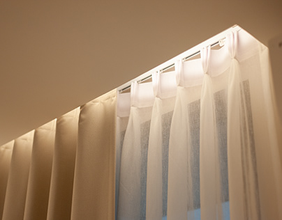 S-Curve, 2 Pleated curtains - Noble Ambience Sarasin