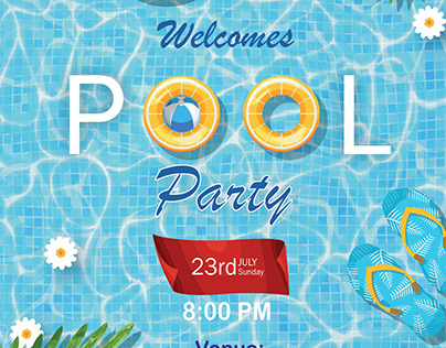 Pool Party Poster Design
