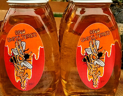 Renegade Acres Honey label Design