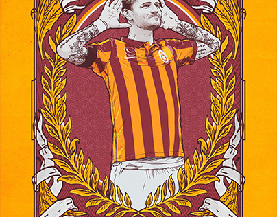 MAURO ICARDI ILLUSTRATION DRAWING WORK