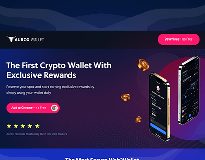 Landing Page For Crypto Wallet Company (Design/Develop)