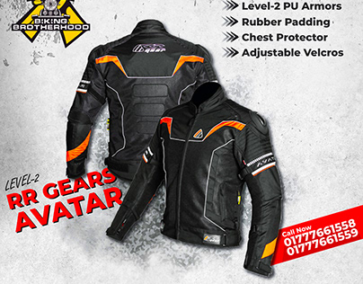 Product Design Riding Jacket RR GEARS AVATAR