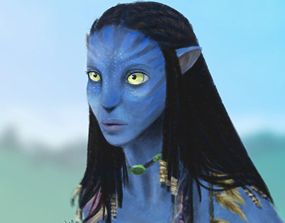 Ilustração Neytiri - Avatar
