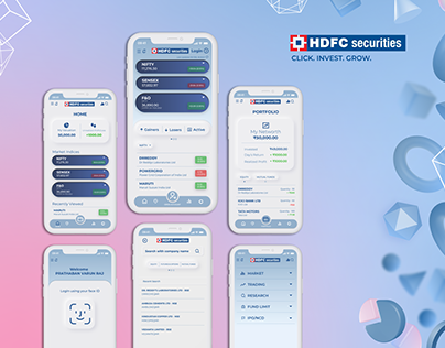 HDFC Securities Application Redesign concept