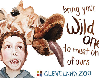 Illustration Cleveland Zoo Billboard