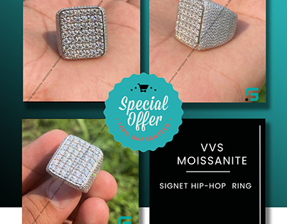 Signet VVS Diamond Custom Mens Iced Out Rings