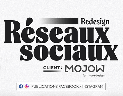 Mojow Design - Redesign identité réseaux sociaux