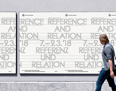 Reference and Relation – visual concept, poster design