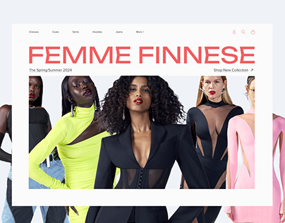 FEMME FINNESE — E-COMMERCE WEBSITE DESIGN