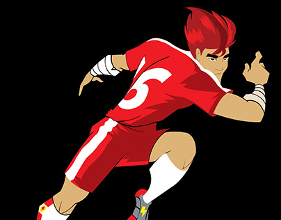 Cartoon Football Character Design