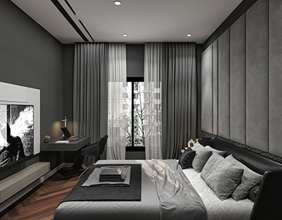 Modern bedroom apartment