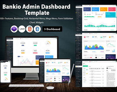 Bankio Bootstrap 4 Admin Template With More features