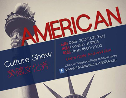 American culture show poster