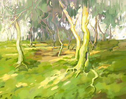 Quick forest sketch