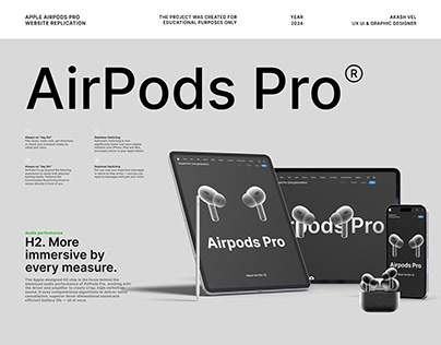 Apple AirPods Pro Website Replication