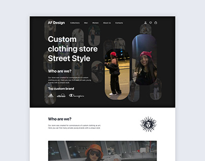 Design website "Custom Shop"