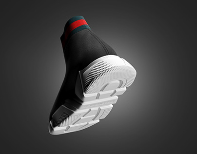 balenciaga trainers shoes 3D model