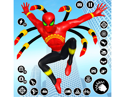 Spider Rope Hero Crime Games