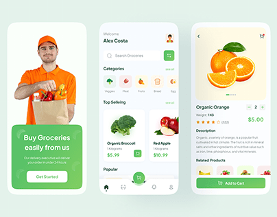 Grocery App UI UX Design
