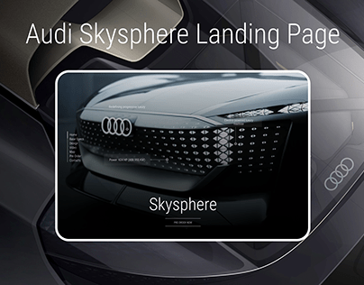 Audi Skysphere Landing Page Concept 2022