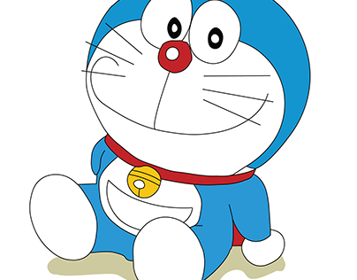 Pen tool practice on Doraemon