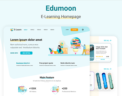 FREEBIE Education E-learning Landing Page