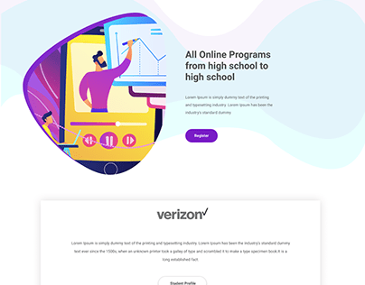 Education Online Learning Website Design