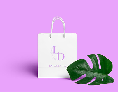 логотип для магазина цветов "lavandula"