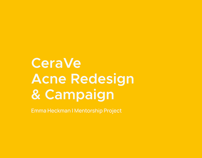 CeraVe Acne Campaign and Package Redesign