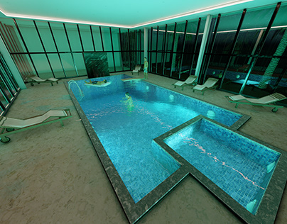 Indoor swimming pool, Algeria