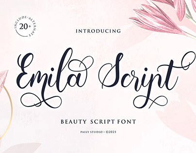 Emila Script - Beauty Script Font