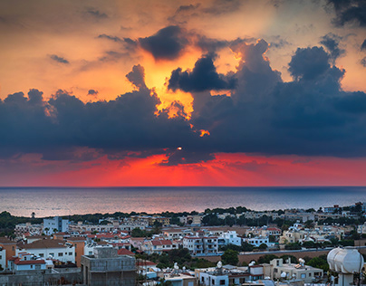 Sunset over the Mediterranean Sea