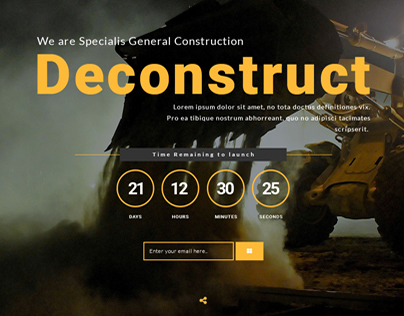 Deconstruct coming soon page