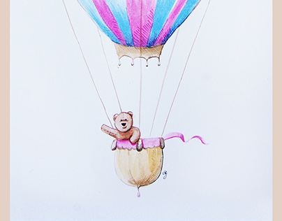 bear in a balloon
