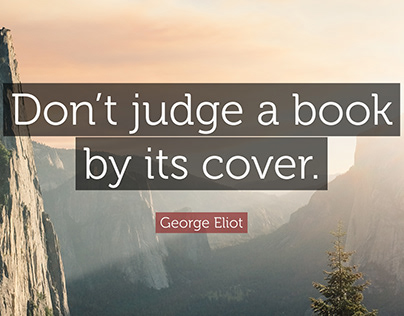Don't judge the book by its cover