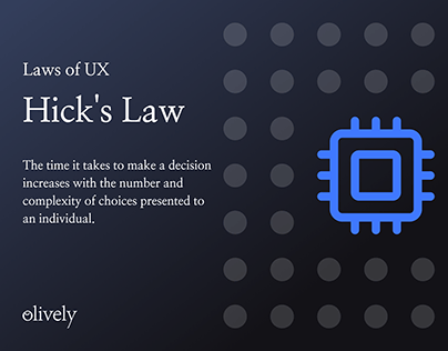 Hick's Law - Laws of UX