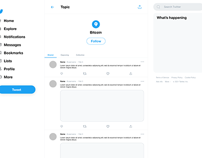 Twitter 'Shared Reality' Re-Design