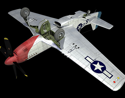 American fighter aircraft North American P-51 D Mustang