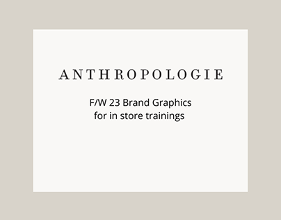 Anthropologie F/W 23 Brands Graphics