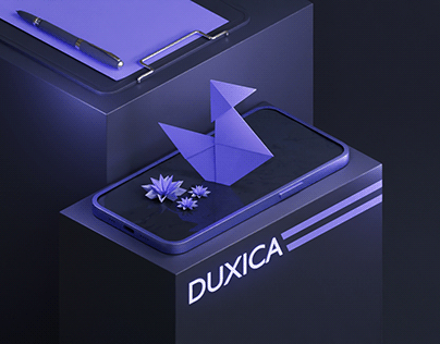 Duxica Logo | 3D Origami