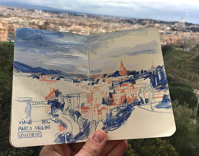 Travel sketches from Rome