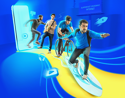 Design work for Grameenphone Advanced Network Campaign