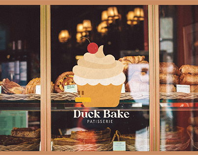Duck bake (patisserie) branding