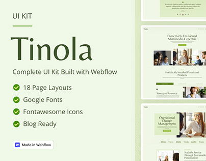 Tinola - UI Kit Built with Webflow