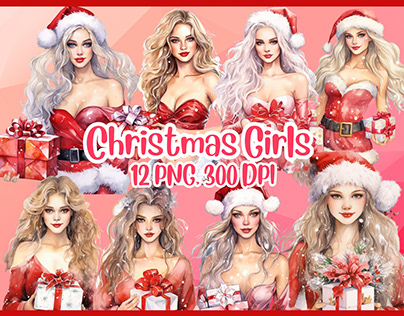 Christmas Girls,Christmas,Santaclaus,Santa Girl