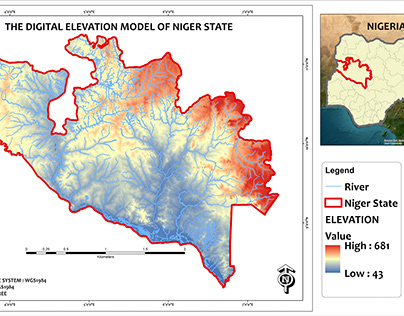 DIGITAL ELEVATION MODEL OF NIGER STATE