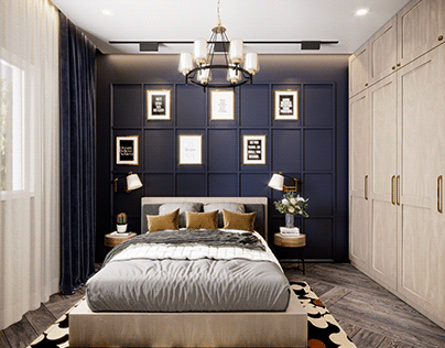 NAVY BLUE BEDROOM